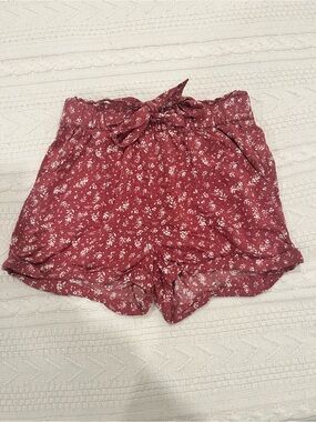 SO Super High Rise Soft Shortie Floral Print Shorts - Small Juniors
